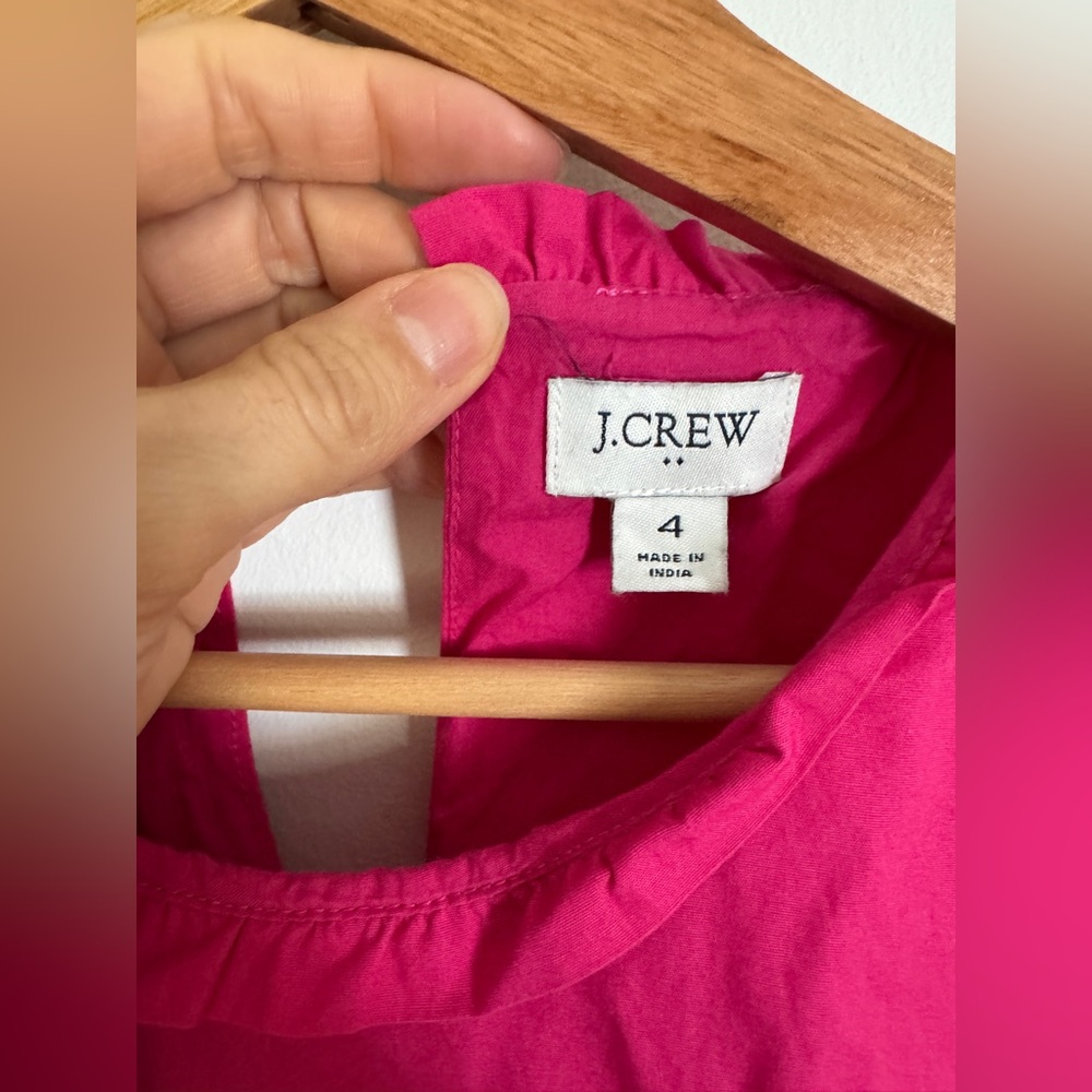 J. Crew Vibrant Pink Sleeveless Dress - Picture 4 of 7